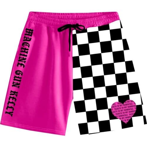 Machine Gun Kelly Tickets to My Downfall Album Rapper Harajuku Cotton Shorts 3D Womens Sexy Style Fast Drying Drawstring Shorts