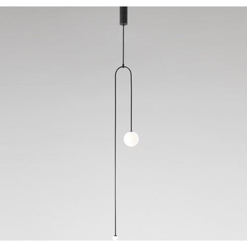 Modern led glass ball lustre suspension luminaire lumiere lighting light dining room light living room pendant light