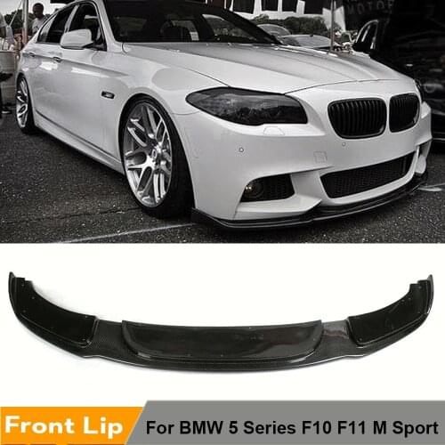 Carbon Fiber / FRP Front Bumper Lip Spoiler Splitters for BMW F10 F11 550i 528i 535i M Sport M-tech Bumper 2010 - 2016 Front Lip
