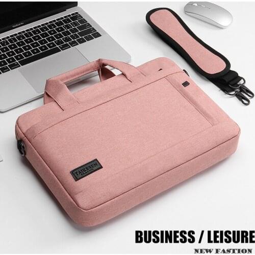 Laptop bag Sleeve Case Protective Shoulder handBag Notebook Briefcases For 13 14 15.6 inch Macbook Air HP Lenovo Dell Top-Handle