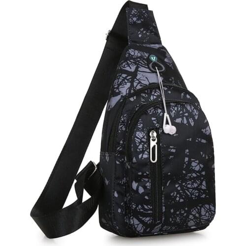 Crossbody Handbag Women Unisex Fashion Simple Style Waterproof Nylon Outdoor Sports Large Capacity Chest Waist Bag Pocket Sale