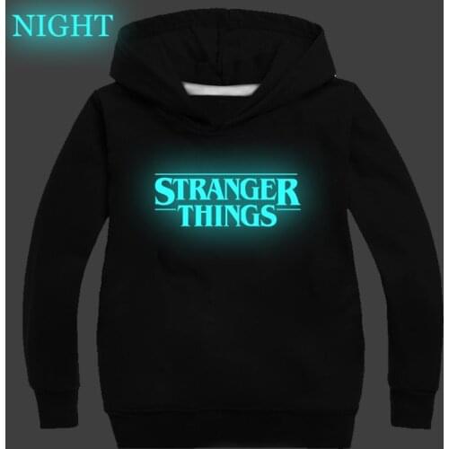 Boys hoodies stranger things kids Sweatshirt Winter Spring Autumn Children girls Sportswear Luminous baby Fleece Hooded Clothes
