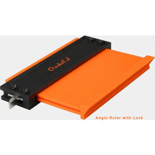 Angle Ruler With Lock For Contour Measurement Alloy Contour Profile Gauge Duplicator Woodworking Tiling Laminate Measuring Tools