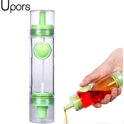 UPORS 2 in 1 Sprayer Oil Sprayer Oil Dispenser With Press Vinegar Cruet Spraying Bottle Olive Kitchen Condiment Tools