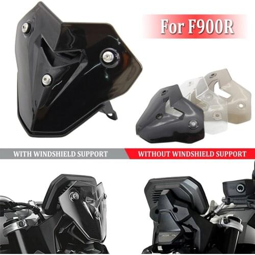 F900R Motorcycle Windscreen Windshield Shield Screen with Bracket For BMW F 900 R F 900R F900 R Smoke Black Color Transpare