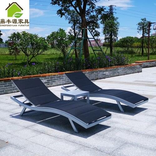 Nordic Style High-End Outdoor Leisure Chair Beach Garden Outdoor Swimming Pool Arm Chair Adjustable Deck Chair
