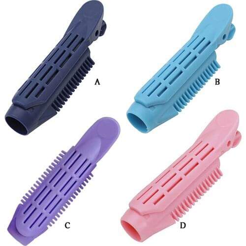 1/2/3PCS Candy Color Hair Clip Root Fluffy Plastic Hair Curler Portable Bang Hairstyle Wavy Hair Pin Roller Hair Accessories