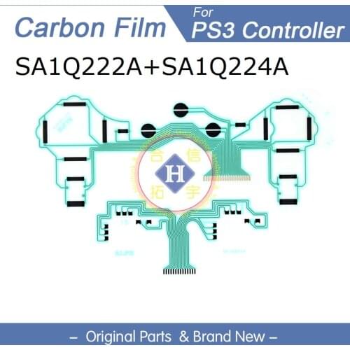 HOTHINK Replacement SA1Q222A + SA1Q224A Ribbon Circuit Board PCB Contact Pad flex cable for PS3 Controller Repair part