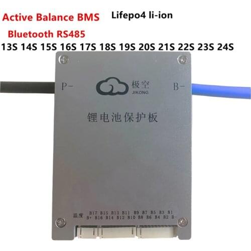 Active Balance Battery Protection Board Bluetooth BMS 12S 13S 14S 15S 16S 20S 24S RS485 APP Lifepo4 li-ion LTO JK 48V 60V