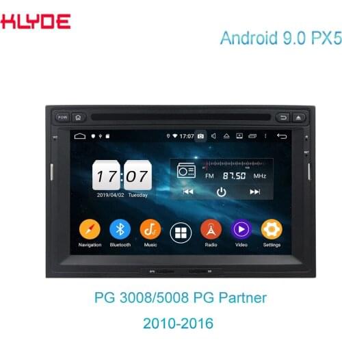 KD-7081 7 inch full touch car video IVT bluetooth Google map car navigation for PG 3008/5008 PG Partner 2010-2016