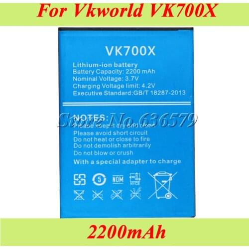 10PCS/LOT For Vkworld VK700X Battery 2200mAh Batterie Bateria Accumulator AKKU