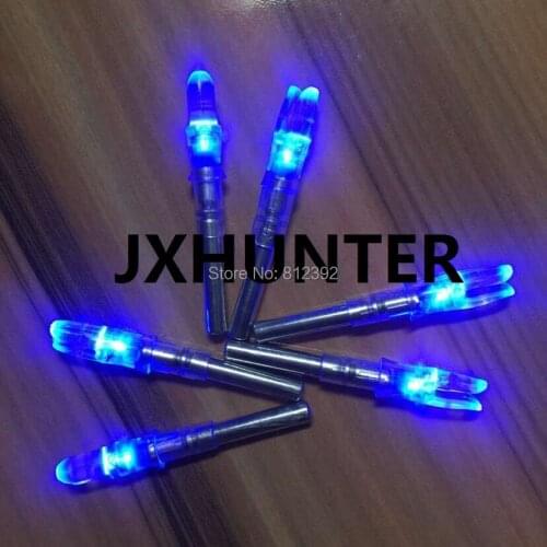 12PK blue color automatically lighte arrow nocks for ID 6.2mm compound bow arrows