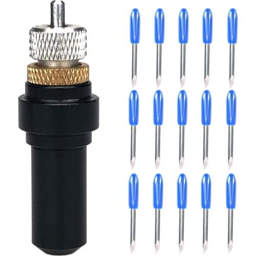 15pcs 60 Degree Summa Plotter Vinyl Cutter Knife Blades +1pc Summa Blade Holder Cutting Milling Carving Tool