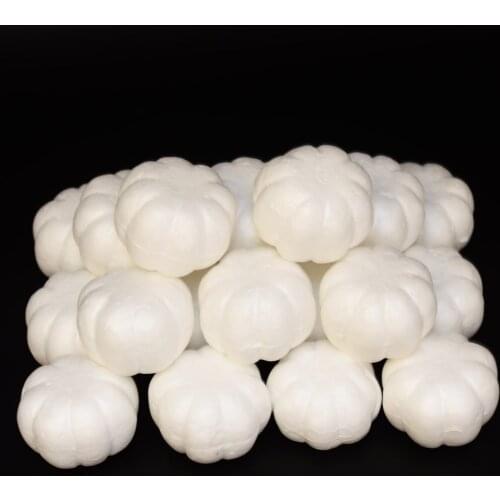 20 Pack Pumpkin Shape Polystyrene Styrofoam Foam DIY Halloween Crafts Supply