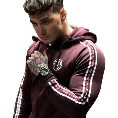 2019 gyms Hoodie Clothes Bodybuilding Sweatshirt Warm Clothing zipper conventional Cotton Sweatshirts Pullover Size M-3XL