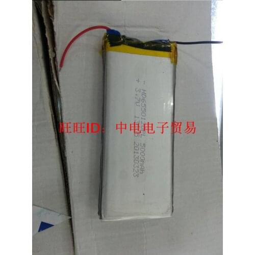 3.7 polymer lithium battery 6050120 5000MAH MP4 5 GPS mobile power panel built-in