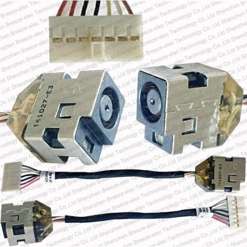 3pcs/lot Original Laptop DC Power port Jack socket cable connector wire for HP Pavilion G6 G6-1000 6017B0295401 Free Shipping