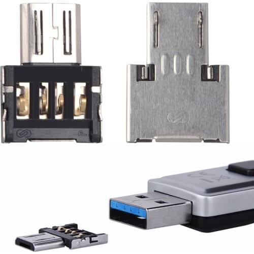 100pcs OTG Adapter USB to Micro USB Converter USB Drive Cable Interface Connector For Android Smartphone Tablet PC With OTG