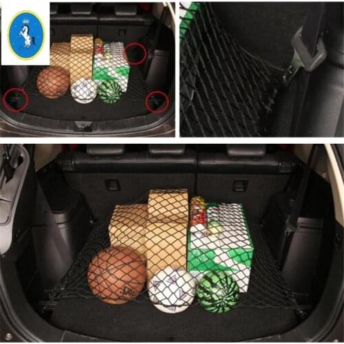 Accessories Fit For Mitsubishi Outlander 2014 - 2019Trunk Rear Storage Cargo Luggage Elastic Mesh Net Holder Cover Trim