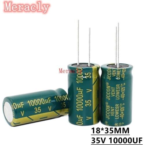 5PCS 35V 10000UF Wholesale aluminum electrolytic capacitors 20% high frequency and low resistance, good quality