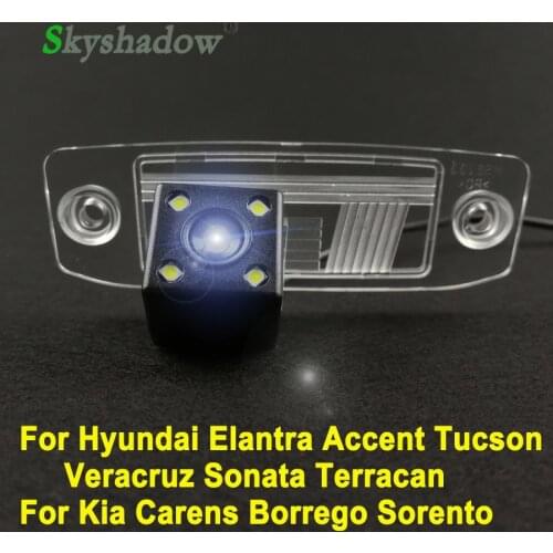 Car CCD 4LEDS Vehicle Backup 170 Degrees Rear View Reversing Camera For Hyundai Elantra Accent Tucson Veracruz Sonata Terracan