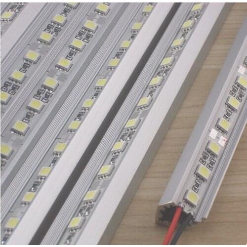 Free shipping Aluminum warm white pure white SMD5050 led hard led bar light DC12V 36LEDs/0.5M 10pcs/lot