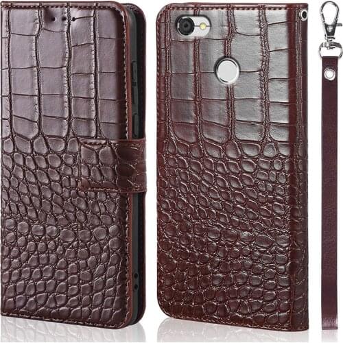DOREXLON Case for ZTE Blade A6 Case flip Crocodile texture leather case for ZTE Blade A6 LITE Cover Bumper Funda Coque Capa