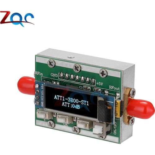 1MHz-3800MHz Radio Frequency Digital Programmable Attenuator 0-31dB Adjustable Step 1dB PC Controllable CNC Shell