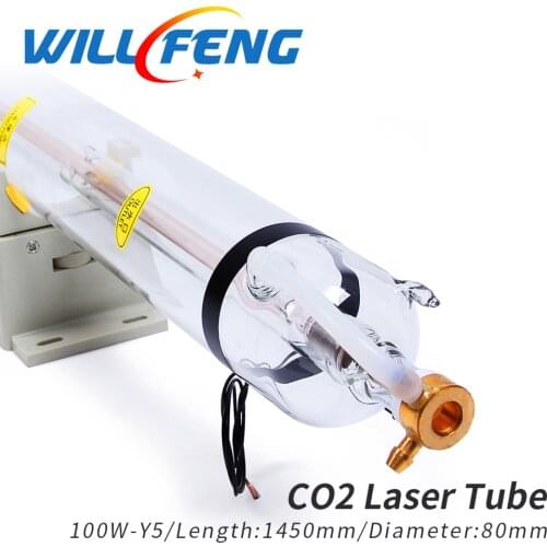 Will Feng 100W Co2 Laser Tube Length 1450mm Diameter 80mm Laser Lamp For Co2 Laser Engraving Cutter Mahcine