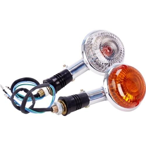 Motorcycle Turn Signal Indicator Light Turning Amber Bulb Blinker Flash Lamp for yamaha XV250 XV400