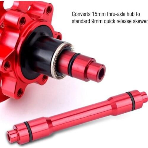 Hot sale Bicycle Front Wheel Thru Axle Adapter Quick Release 15QR Cylinder Shaft Turn 9MM Conversion Shaft Bicycle Parts