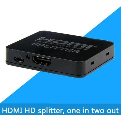 HDMI-compatible Splitter converter 1 Input 2 Output Splitter Switcher Box Hub Support 4K*2K 3D 2160p1080p for XBOX360 PS3/4