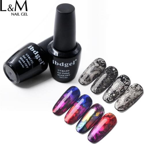 3 pcs ibdgel 15ml Sky Pattern Nail Art Glue for Foil Art Sticker Nail Transfer Tips Adhesive Starry Gel Nail Printing Gel Polish