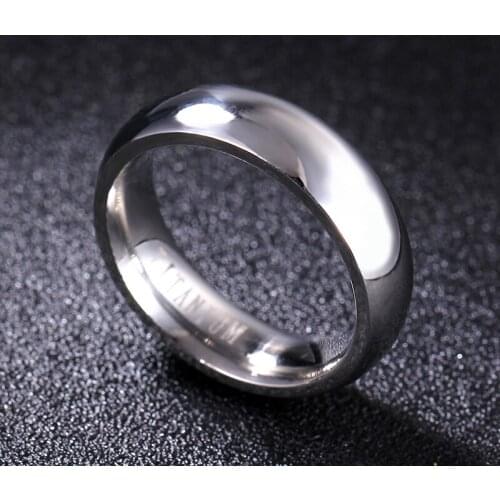 MOREDEAR 316L Titanium Steel Rings Titanium Steel Rings For Women and Men 6MM Width 3mm thickness 2016 New