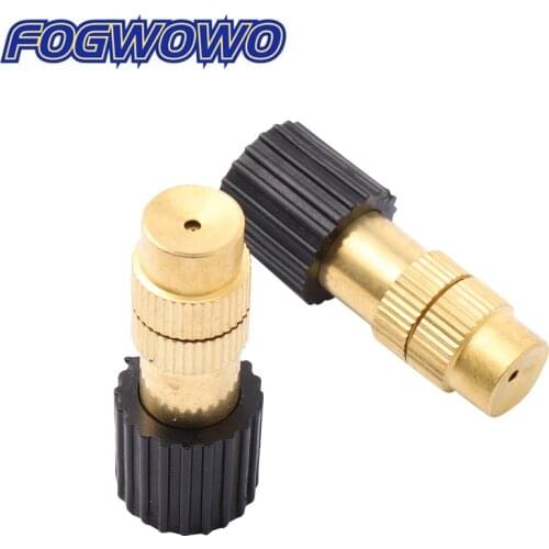 Brass Atomizing Nozzle Inner 6mm Copper Connector Garden Watering Irrigation Cooling Micro-Sprinkler Accessories 5 pcs