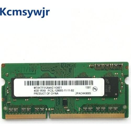 Micron chipset 4GB 1RX8 2Rx8 PC3L 12800S DDR3 1600Mhz 4gb Laptop Memory Notebook Module SODIMM RAM
