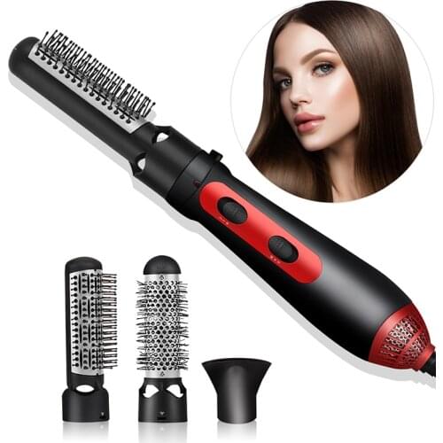 Multifunctional Hot Air Brush Electric Hair Dryer 3 In 1 New Styler Kit Styling Ceramic Hair Straightener&Curler&Dryer Hot Comb