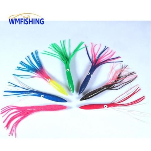 1PC 300mm/11.8inch Soft Bait Big Octopus Skirt Hoochie Squid Skirt Lures Trolling Bait Pike Sea Dragon Soft Fishing Lure Inchiku