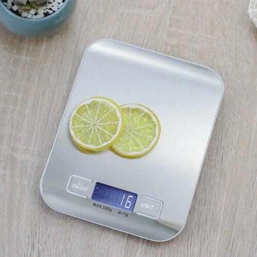 Small Electronic Scale High Precision Food Gram Household Stainless Steel Baking Kitchen Weighing 5kg/1g 10kg/1g