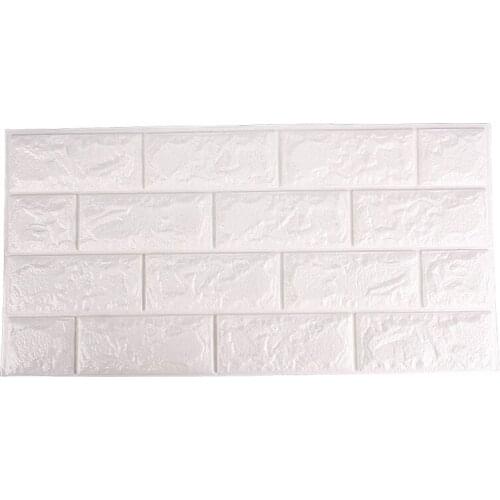 New White 3D Brick Wall Paper Modern Vintage Brick Stone Pattern Paper Wallpaper For Living Room Wall Covering Decor #92915