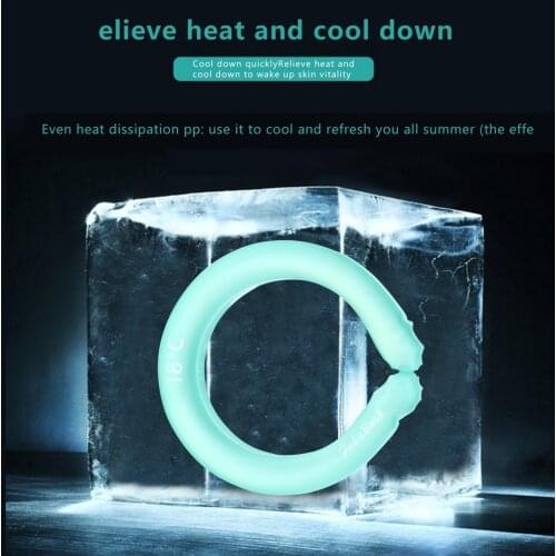 Neck Cooling Ring Summer Heatstroke Prevention Wearable Ice Cushion Tube Outdoor Sports Camping Ice Cold Neck Ring For Cycling