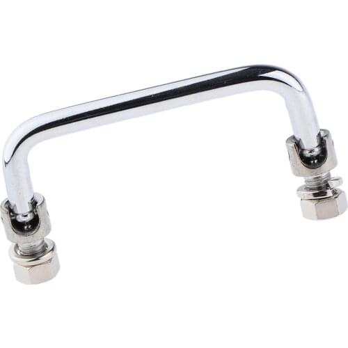 Stainless Steel Handrail 4 inch Folding Grab Handle for Marine Yacht Baot RV Trailer Motor Home, Silver