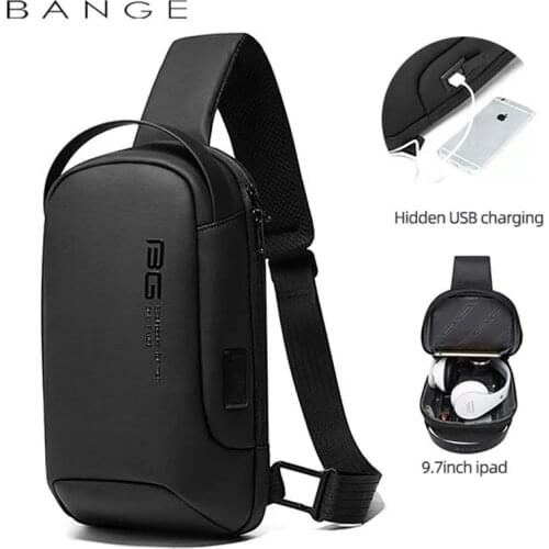 2020 New Anti-theft Multifunction Crossbody Bag Shoulder Messenger Bags Male Waterproof Short Trip Chest Bag Pack for Men