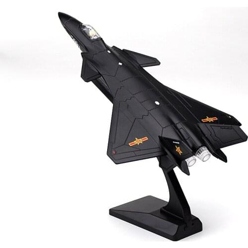 Aircraft Model J-20 Alloy Fighter Acousto-Optic Movable Military Metal Model China Aircraft Collection Gifts