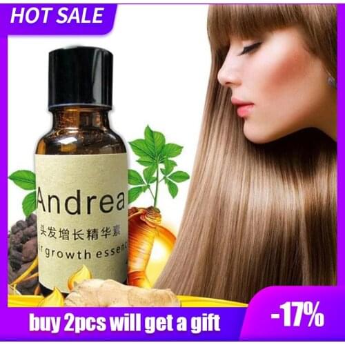 Andrea Hair Care Oil 20ml Ginger Extract Dense Hair Fast Sunburst Hair Growth Essence Restoration Hair Loss Liquid Serum