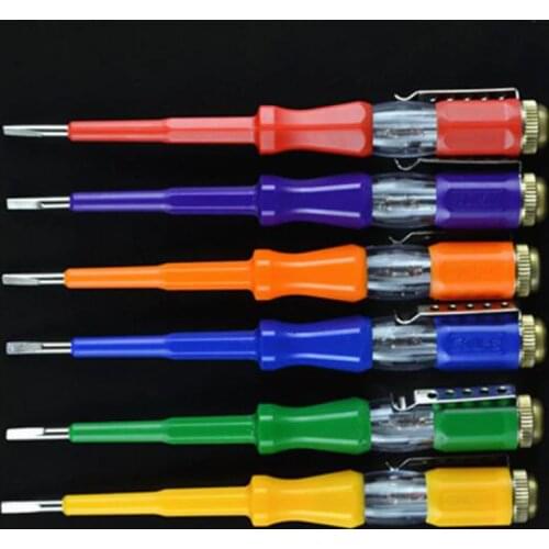 1pc 220v Waterproof Induced Electrical Tester Screwdriver Probe With Indicator Light Mayitr Pen Voltage Tester