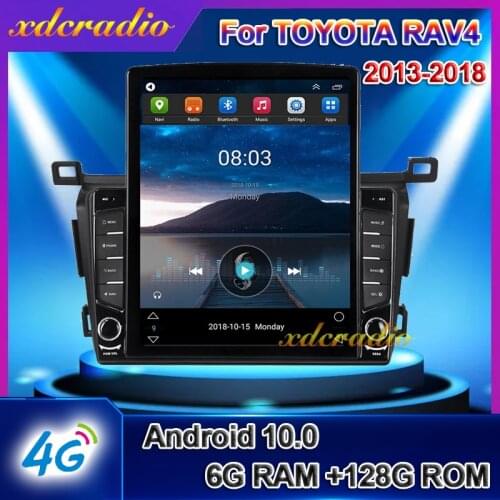 Xdcradio 10.4 INCH Tesla Style Vertical Screen Android 10.0 For TOYOTA RAV4 Car Radio Multimedia Player GPS Navigation 2014-2017