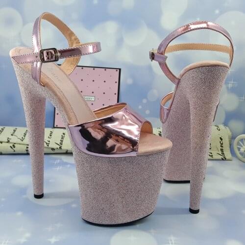 Leecabe 20CM/8Inch Womens Platform Sandals party High Heels Shoes Pole Dancing Shoes