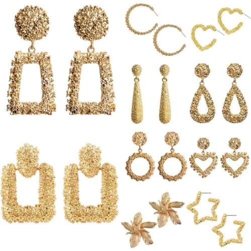 Earrings for Women Geometric Statement Big Drop Earrings 2020 Modern Jewelry hanging Girls Charm Party