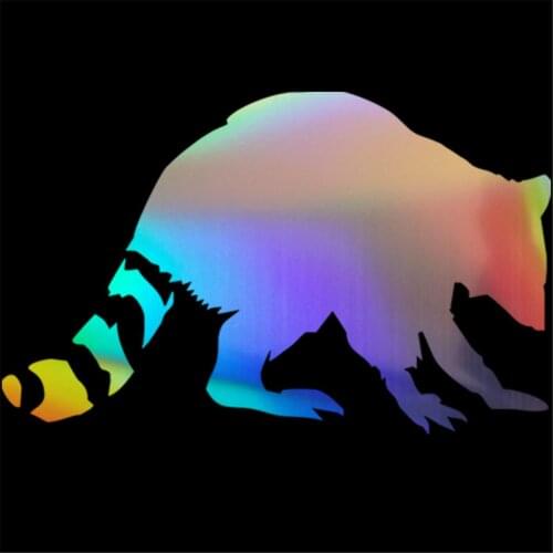 Animal Raccoon Decal Car Window Laptop Auto Wall Truck Vinyl Door Van Sticker